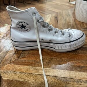 Converse Women's White High-Top Sneakers 9.5